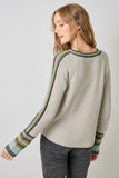 Raglan Sleeve Trim Detail Sweater