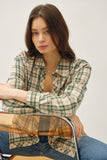 Classic Plaid Long Sleeve Button Up W/ Chest Pocket
