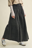 Pintuck Wide Leg Pants
