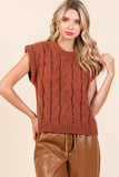 Cable Knit Sweater Vest