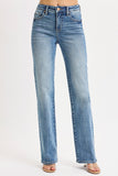 Tummy Control High Rise Straight Jeans