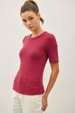 Soft Basic Short Sleeve Top