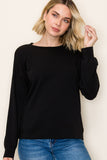 Crew Neck French Terry Top