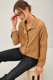 Lightweight Snap Up Jacket W/ Pockets