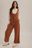 Scoop Neck Corduroy Jumpsuit