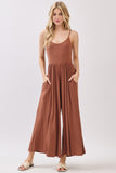 U-neck Flare Wide Leg Jumpsuit