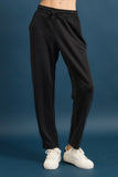 Techno Cupro Front Tie Cropped Pants