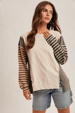Color Block Dolman Sleeve Top