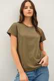 Cotton Jersey Crewneck T-shirt