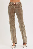 Tummy Control Mid Rise Straight Leg Corduroy Pants