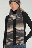 Multi Color Chevron Yarn Scarf