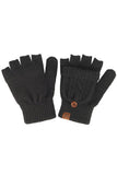 Cable Pattern Flips Mittens