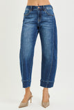 RISEN Slouchy Crop Barrel Jeans