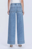 Mid Rise Wide With Trouser Hem Jeans