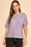 Solid Ribbed Basic Top