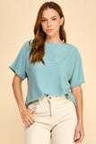 Solid Ribbed Basic Top