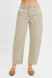High Rise Relaxed Barrel Pants