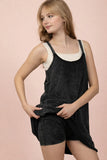 Mineral Washed Knit Mini Dress With Shorts Inside