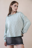 Oversized Printed Knit Top