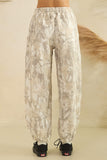 Printed French Terry Pants