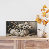 Four White Pumpkin Bouquet - 36x18