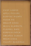Autumn Activities List - Orange