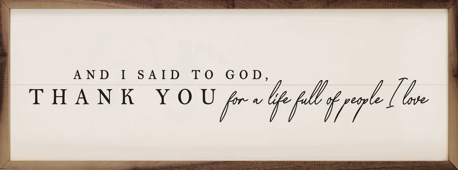 And I Said To God - 12x4