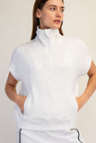 Modal Poly Span Quarter Zip Pullover