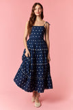 Polka Dot Printed Midi Dress