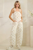 Polka Dot Printed Overalls