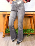 High Rise Flare - 93% Cotton 5% Polyester 2% Spandex