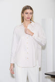 Stripe Long Sleeve Collared Shirt
