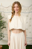 Sleeveless Balloon Crop Top