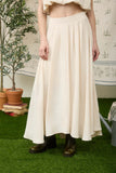 Box Pleated Midi Skirt