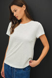 Lightweight Striped Basic Tee
