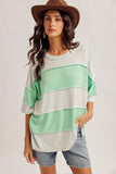 Stripe Color Block Top