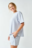 Luxe Sand Wash Rib Tee