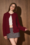 Crew Neck Sweater Cardigan