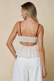 Back Cutout Strappy Top