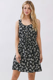 Button Detailed Sleeveless Mini Dress
