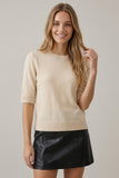 Short Sleeve Knit Top
