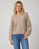 Crewneck Button-up Cardigan
