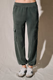 Waist Elastic Band Side Pocket Detail Jogger Sweat Pants
