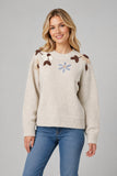 Floral Embroidery Sweater