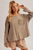 Waffle Fabric Mineral Washed Terry Top