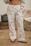 Floral Wash Wide Leg Lounge Pants