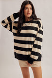 Rugby Stripe Oversized Sweater
