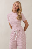 Everyday Ease Striped Lounge Top