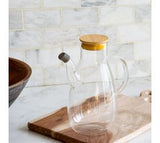 7.8" Glass Oil Bottle With Lid
