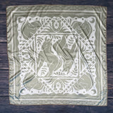 Horses Print Silk Scarf 36x36